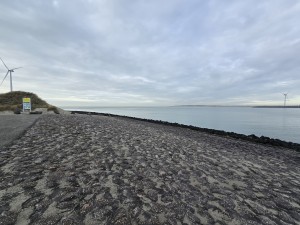 
                            <b>Stenen dijk loopt langs de kust.</b><br>
                                                        <b>ISO:</b> 50 | <b>Sluitertijd:</b> 130921/125000000 | <b>Diafragma:</b> f/2.2 | <b>Datum:</b> 2026-02-08

                        